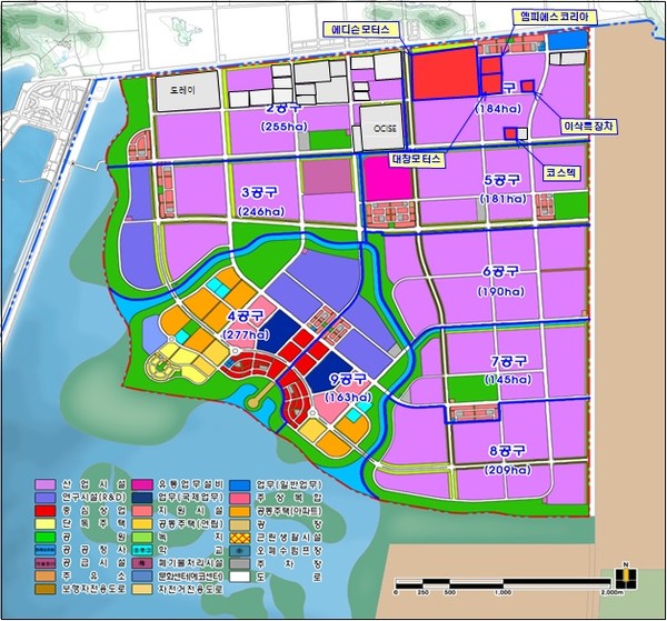 기업별 투자 위치도