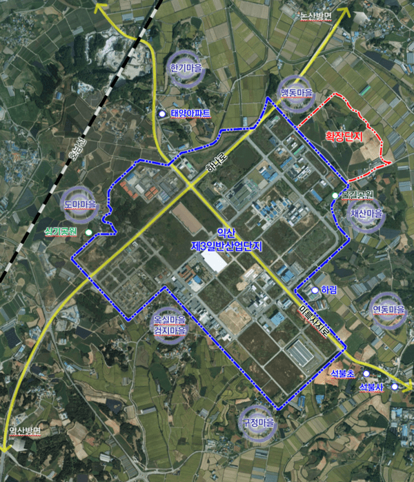 익산제3일반산단 확장 (출처: 전북도) 
