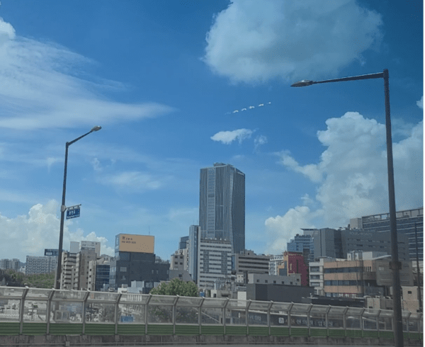 시흥대로 인근엥서 조망한 구로 디지털단지 